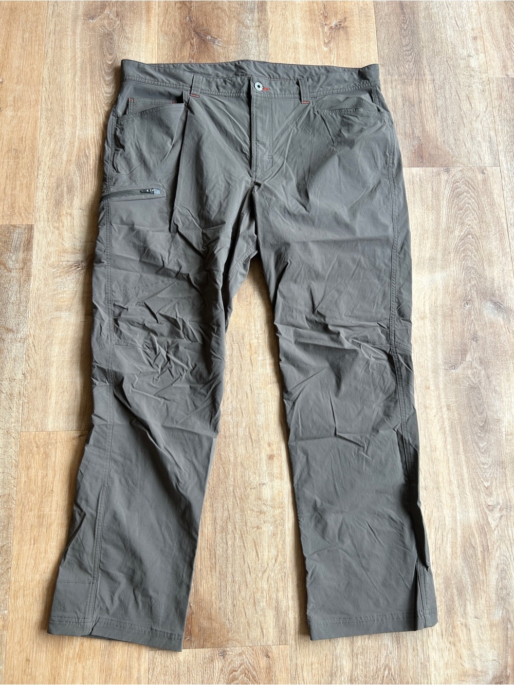 L.L.Bean Regular Fit Men's Water-Resistant Cresta Pants Hiking Dark Cinder 38x30